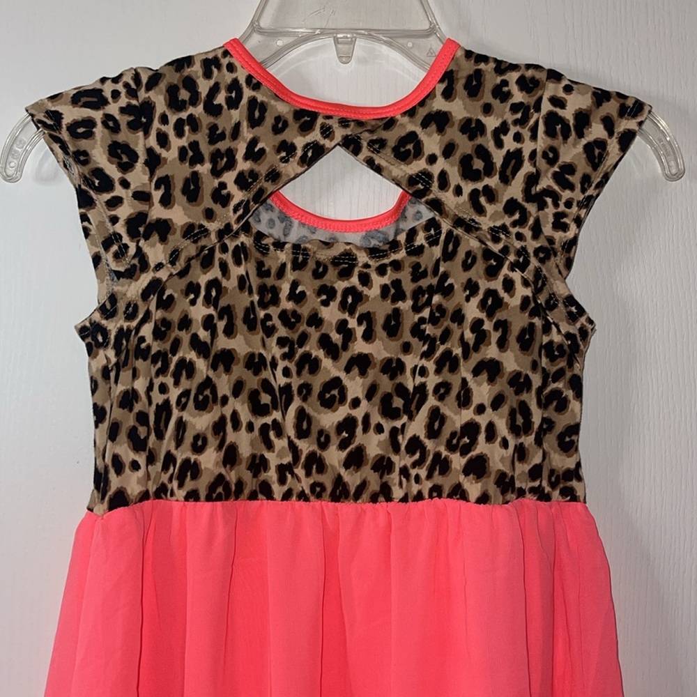 Girls leopard dress - Picture 3 of 4
